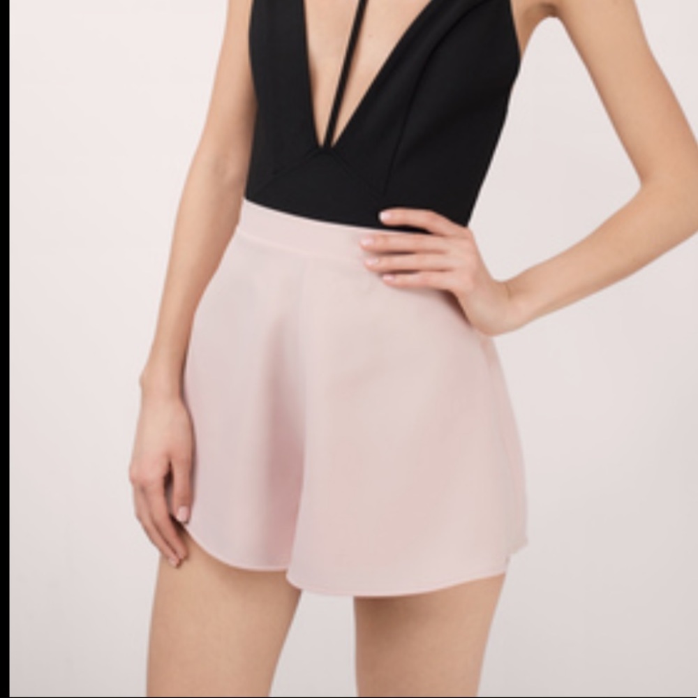 Blush shorts from Tobi